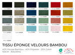 Tissu Éponge Velours Bambou