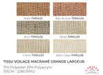 Tissu Voilage Macramé Grande Largeur (315 cm)