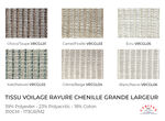 Tissu Voilage Rayure Chenille Grande Largeur (310 cm)