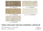 Tissu Voilage Vagues Grande Largeur (300 cm)