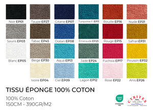 Tissu Éponge 100% Coton