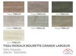 Tissu Rideaux Bourette Grande Largeur (295 cm)