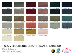 Tissu Velours Occultant Grande Largeur (300 cm)