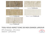 Tissu Voile aspect jonc de mer Grande Largeur (300 cm)