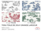 Tissu Toile de Jouy Grande Largeur (280 cm)
