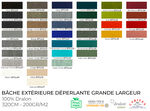 Bâche Extérieure Déperlante Grande Largeur (320 cm)
