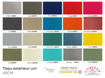 Tissu Uni Extérieur Anti-UV (Largeur 44 CM)