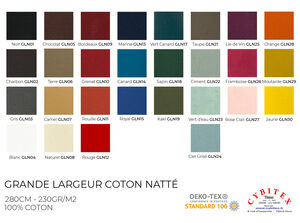 Tissu coton uni tangerine - Atelier de la création Tissu coton uni tangerine - Atelier de la création