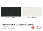 Tissu Coton Natté Ignifugé M1 en Grande Largeur (280 cm)