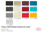 Tissu Coton Enduit Unis
