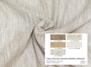 Tissu Voilage Vagues Grande Largeur (300 cm)