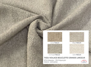 Tissu Voilage Bouclettes Grande Largeur (310 cm)