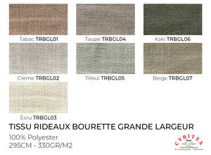Tissu Voilage Bouclettes Grande Largeur (310 cm)