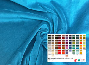 Tissu Velours Ameublement Non Feu