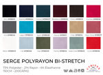 Tissu Sergé PolyRayon BiStretch