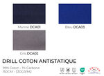 Tissu Drill Coton Antistatique