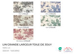 Tissu Lin imprimé Toile de Jouy Grande Largeur (300 cm)