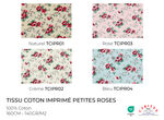 Tissu Coton Imprimé Petites Roses