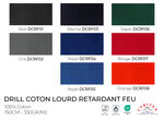 Tissu Drill Coton Lourd Retardant Feu