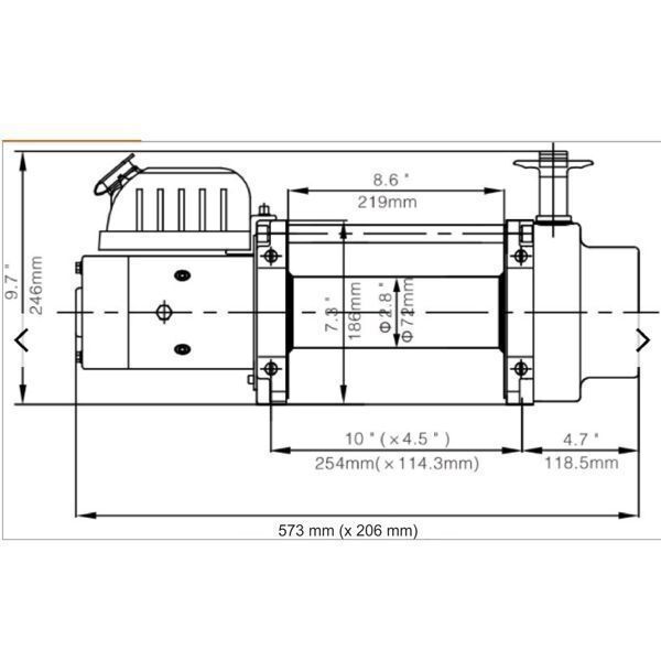 Treuil électrique 12V/6800 kg