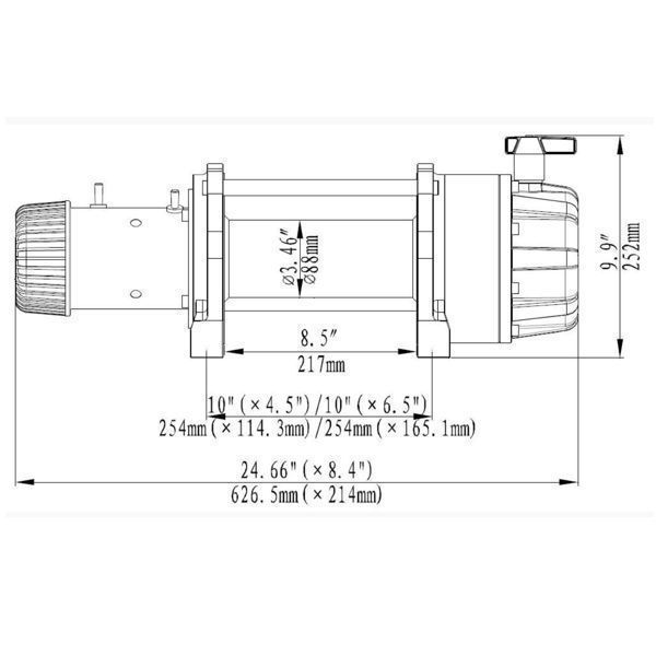 Treuil électrique 24V/9091 kg