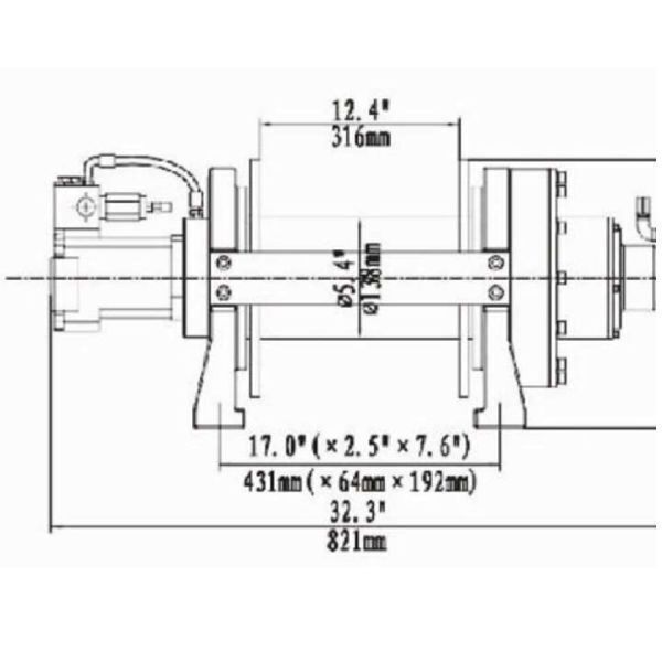 Treuil Hydraulique 9091 kg