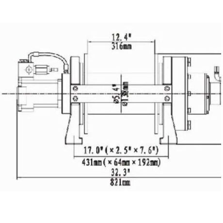 Treuil Hydraulique 9091 kg