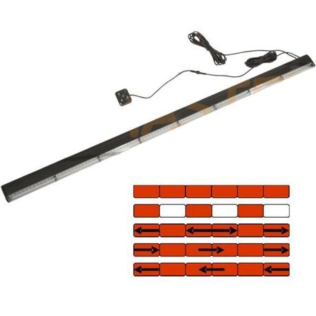 Rampe à défilement 8 modules LED Longueur 1250 mm