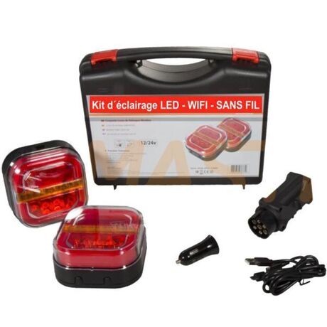 Kit feux de remorquage LED sans fil