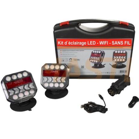 Kit feux de remorquage LED sans fil