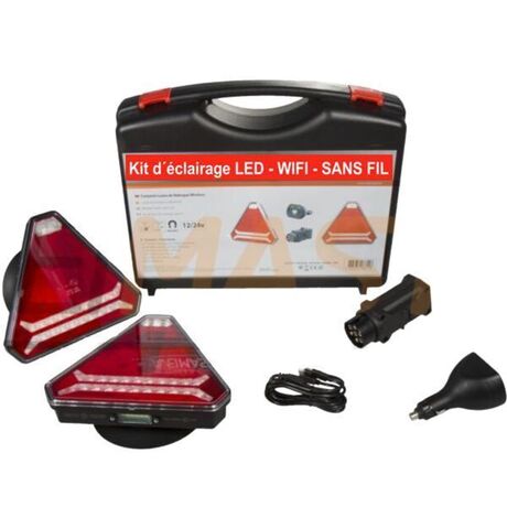 Kit feux de remorquage LED sans fil