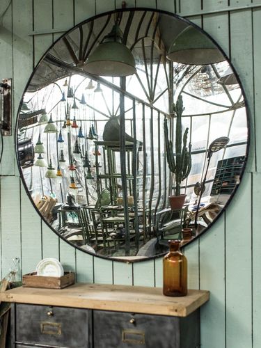 Ancien Grand Miroir Convexe Ancien Grand Miroir Convexe