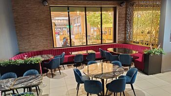 Banquette malaga droite et courbe option dossier piqûres profondes