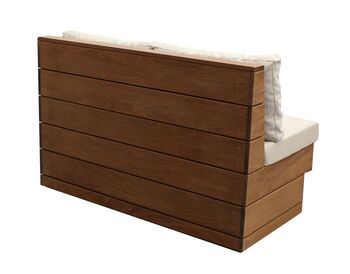 Banquette BALI avec coussin de dossier "B facto"