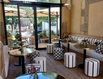 Coussins de terrasse extérieur et poufs