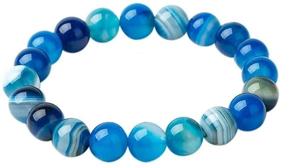 Bracelet Agate bleue