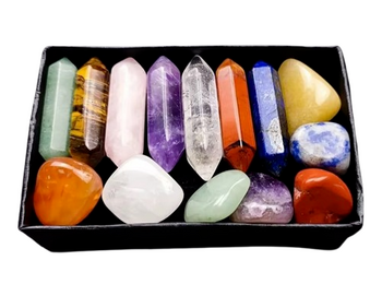 Coffret Sacré de 14 pierres naturelles NOUVEAU !
