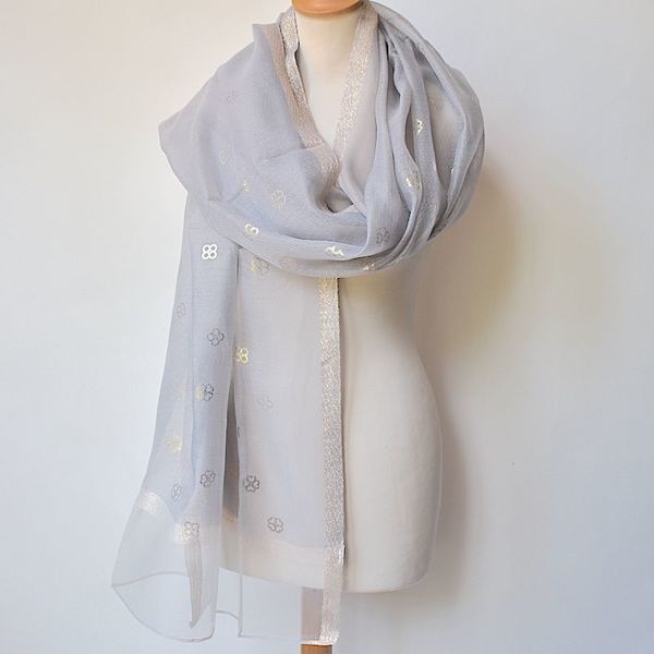 Étoles en organza de soie - Main Image