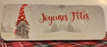 Boîte « Joyeuse Fêtes » + 13 pralines ÉTOILÉES en chocolat NOIR ONCTUEUX 60% BIO sans allergènes Exquidia : 169g