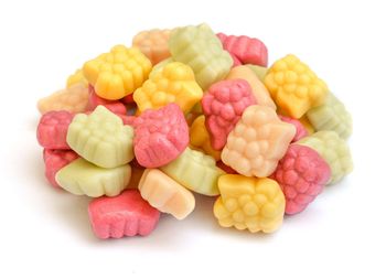 SMOOTHIES (raisin, banane, pêche, fruit de la passion, mangue, kiwi, fraise) BIO sans allergènes Ökovital : 80 grammes