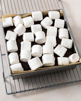 BIG Marshmallows VANILLA vegan sans gluten sans lait sans oeufs sans coque sans arachide GANDIES : 200 grammes
