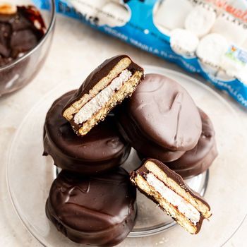 BIG Marshmallows VANILLA vegan sans gluten sans lait sans oeufs sans coque sans arachide GANDIES : 200 grammes
