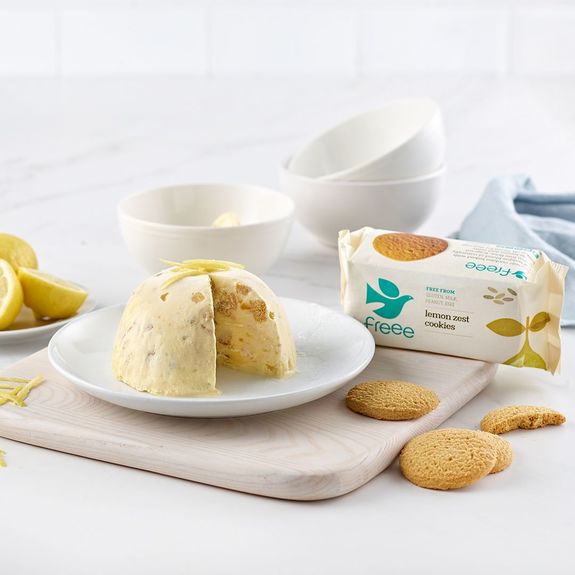 Véritables cookies anglais au zeste de CITRON BIO vegan sans allergènes Doves Farm Freee : 150 grammes