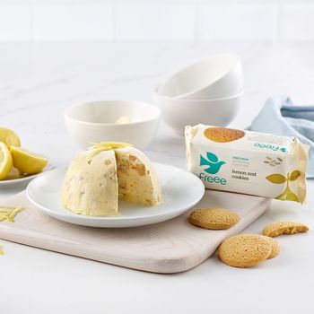 Véritables cookies anglais au zeste de CITRON BIO vegan sans allergènes Doves Farm Freee : 150 grammes