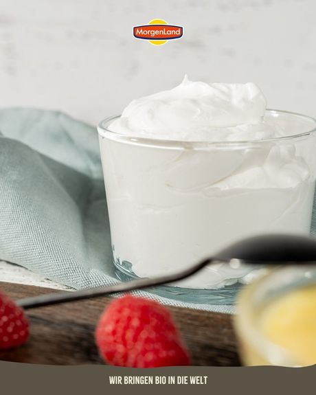Crème fouettée au coco BIO vegan sans allergènes Morgenland : 250 ml