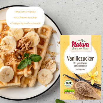 Sucre vanillé BIO vegan sans allergènes NATURA : (5x8g) = 40 grammes