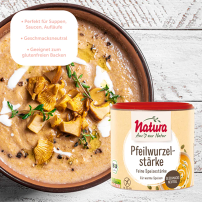 FÉCULE d'ARROW-ROOT BIO vegan sans allergènes Natura : 125 grammes