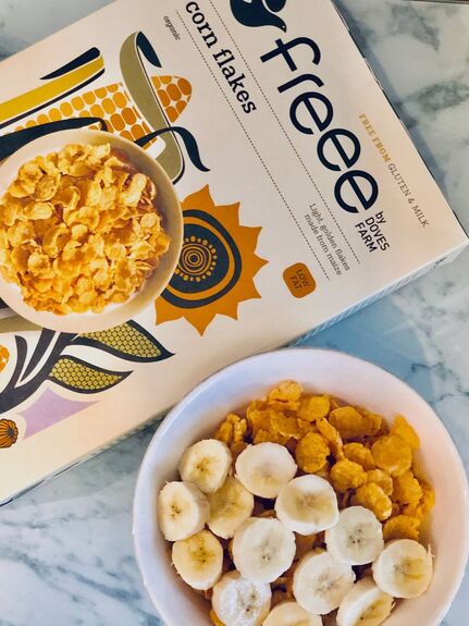 CORN FLAKES au sirop de riz BIO vegan sans allergènes Doves Farm Freee : 325 grammes