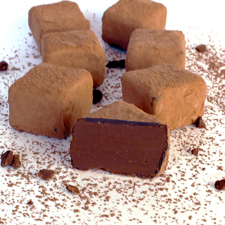 Truffes au chocolat intense BIO vegan sans gluten, sans lait, sans oeufs, sans soja, sans arachide Booja-Booja : 92g