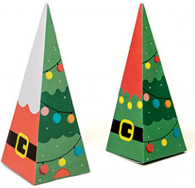 1 cône SAPIN + 10 sujets de Noël (Père Noël, lutins, renne, sapin) en chocolat NOIR ONCTUEUX 60% BIO vegan sans allergènes Exquidia : 51g